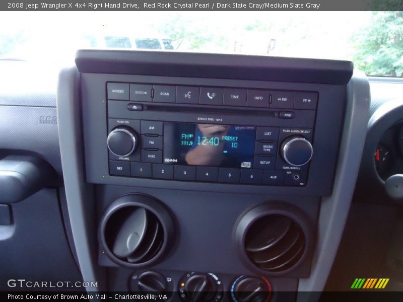 Red Rock Crystal Pearl / Dark Slate Gray/Medium Slate Gray 2008 Jeep Wrangler X 4x4 Right Hand Drive