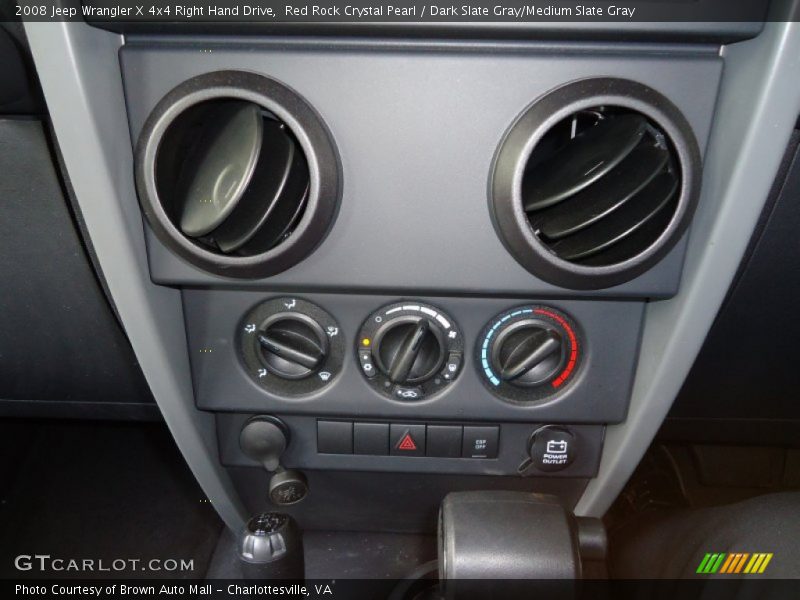 Red Rock Crystal Pearl / Dark Slate Gray/Medium Slate Gray 2008 Jeep Wrangler X 4x4 Right Hand Drive