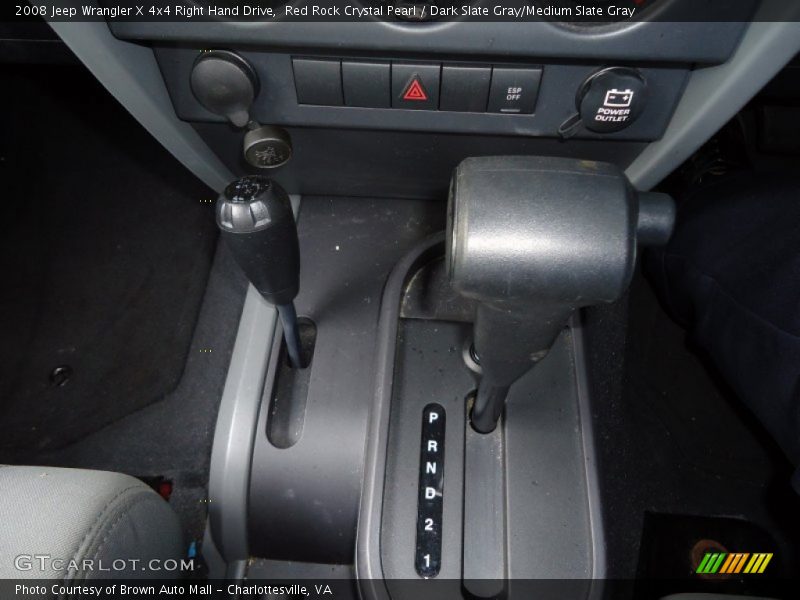  2008 Wrangler X 4x4 Right Hand Drive 4 Speed Automatic Shifter