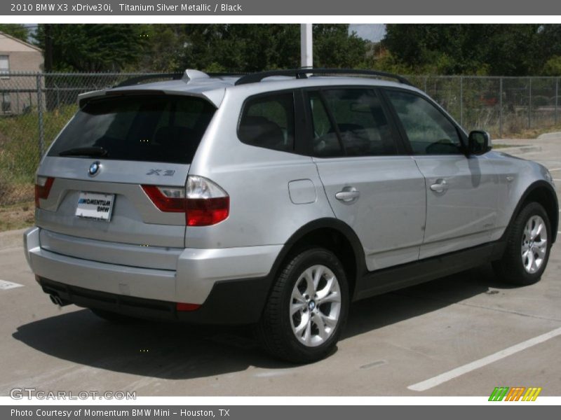 Titanium Silver Metallic / Black 2010 BMW X3 xDrive30i