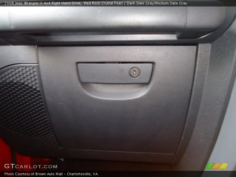 Red Rock Crystal Pearl / Dark Slate Gray/Medium Slate Gray 2008 Jeep Wrangler X 4x4 Right Hand Drive