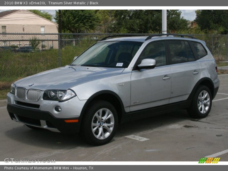 Titanium Silver Metallic / Black 2010 BMW X3 xDrive30i