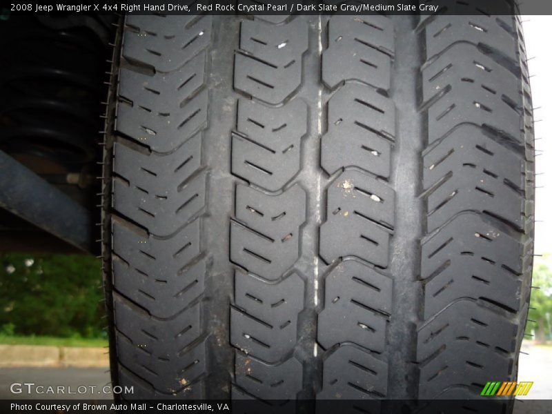 Red Rock Crystal Pearl / Dark Slate Gray/Medium Slate Gray 2008 Jeep Wrangler X 4x4 Right Hand Drive
