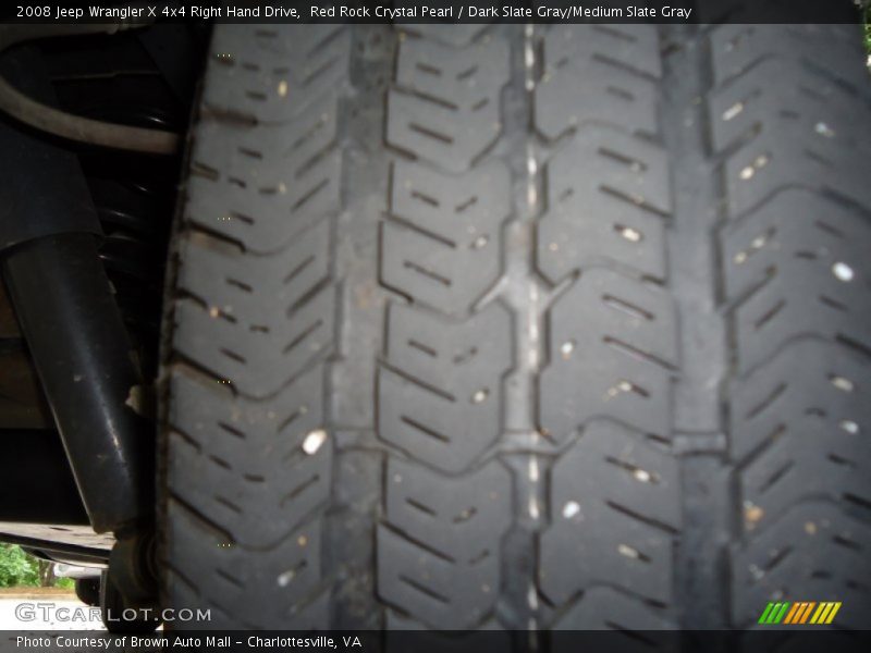 Red Rock Crystal Pearl / Dark Slate Gray/Medium Slate Gray 2008 Jeep Wrangler X 4x4 Right Hand Drive