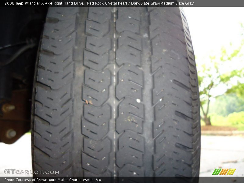 Red Rock Crystal Pearl / Dark Slate Gray/Medium Slate Gray 2008 Jeep Wrangler X 4x4 Right Hand Drive