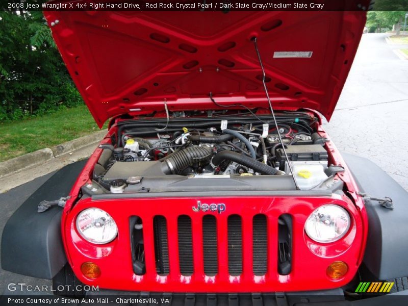 Red Rock Crystal Pearl / Dark Slate Gray/Medium Slate Gray 2008 Jeep Wrangler X 4x4 Right Hand Drive