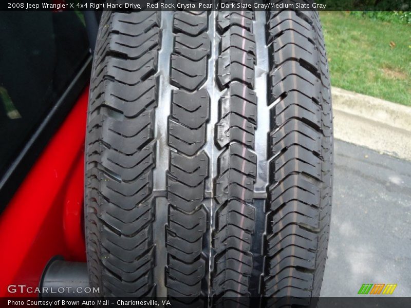 Red Rock Crystal Pearl / Dark Slate Gray/Medium Slate Gray 2008 Jeep Wrangler X 4x4 Right Hand Drive