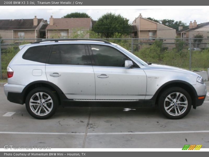 Titanium Silver Metallic / Grey 2008 BMW X3 3.0si