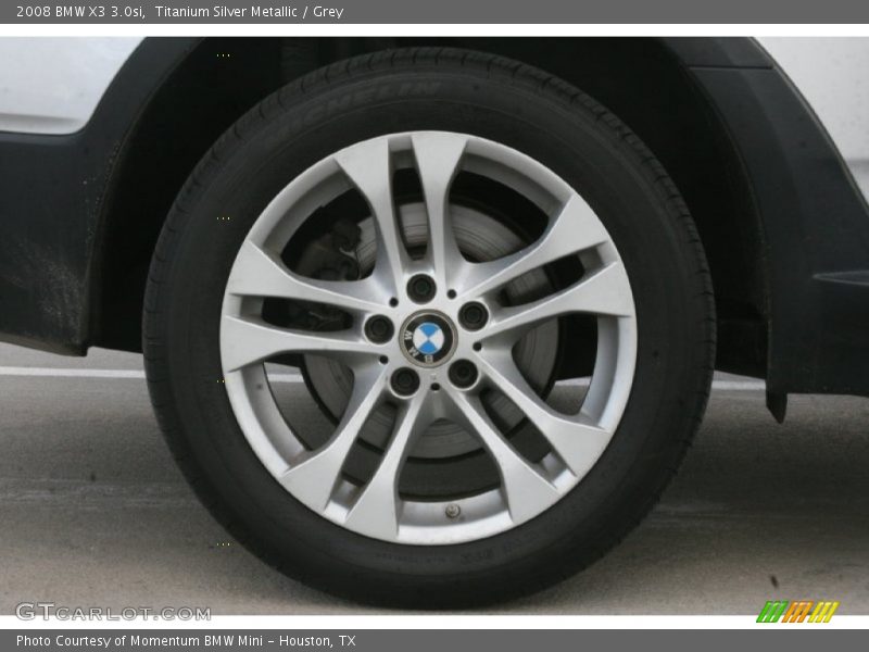 Titanium Silver Metallic / Grey 2008 BMW X3 3.0si