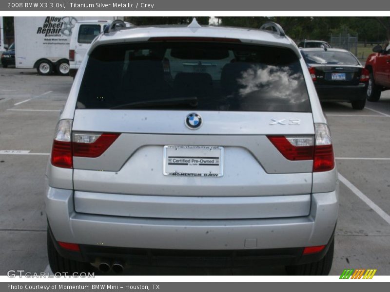 Titanium Silver Metallic / Grey 2008 BMW X3 3.0si
