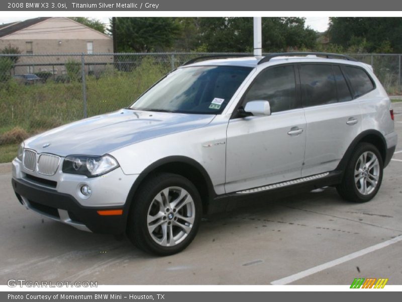 Titanium Silver Metallic / Grey 2008 BMW X3 3.0si