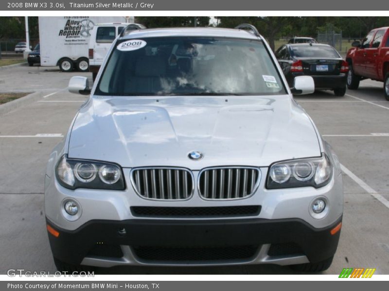 Titanium Silver Metallic / Grey 2008 BMW X3 3.0si