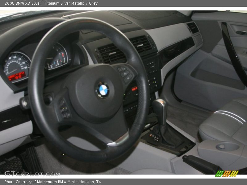 Titanium Silver Metallic / Grey 2008 BMW X3 3.0si