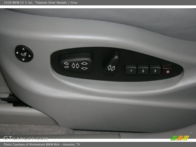 Titanium Silver Metallic / Grey 2008 BMW X3 3.0si