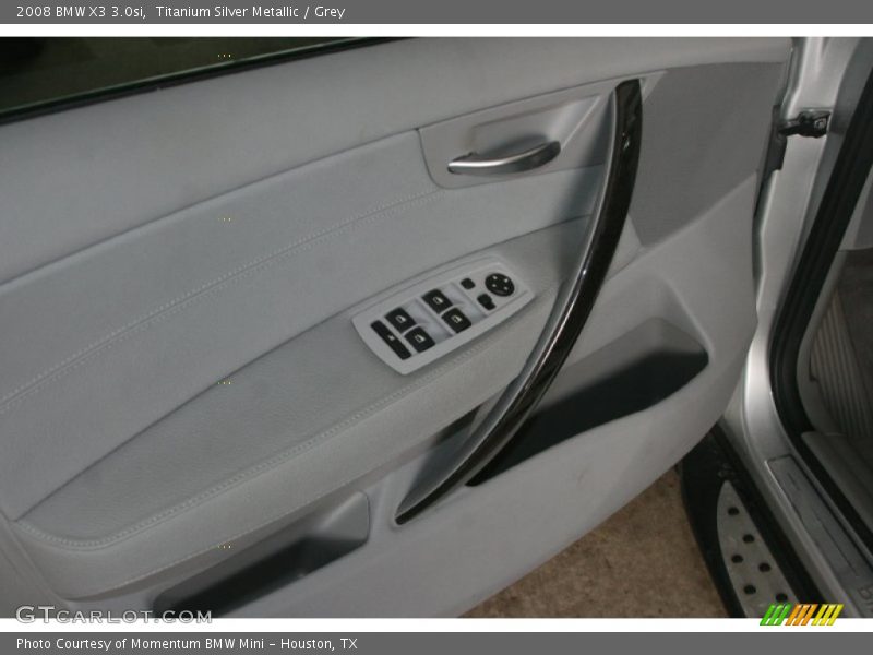 Titanium Silver Metallic / Grey 2008 BMW X3 3.0si