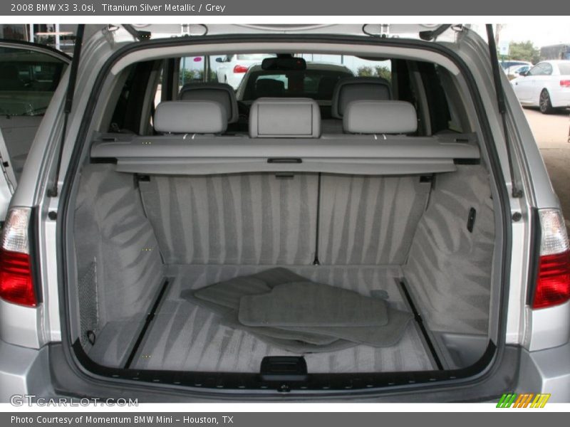Titanium Silver Metallic / Grey 2008 BMW X3 3.0si