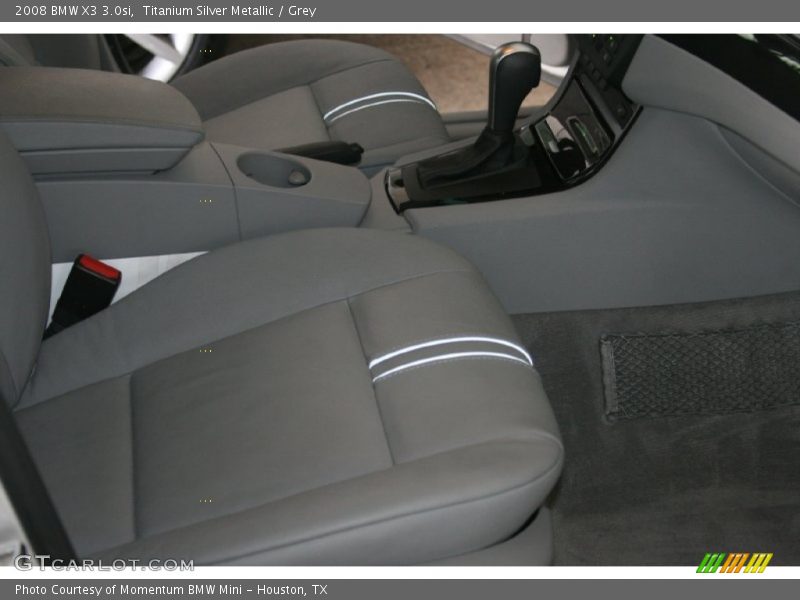 Titanium Silver Metallic / Grey 2008 BMW X3 3.0si