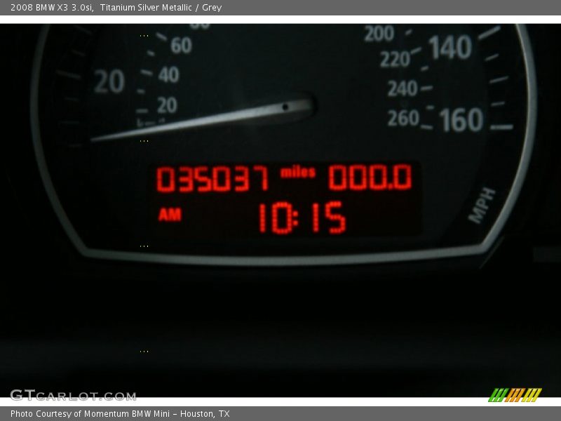 Titanium Silver Metallic / Grey 2008 BMW X3 3.0si