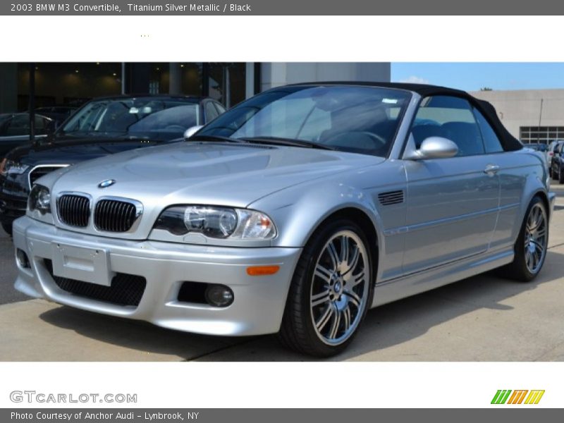 Titanium Silver Metallic / Black 2003 BMW M3 Convertible