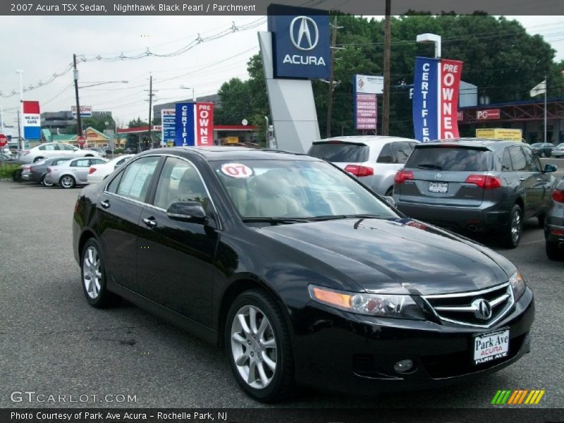 Nighthawk Black Pearl / Parchment 2007 Acura TSX Sedan