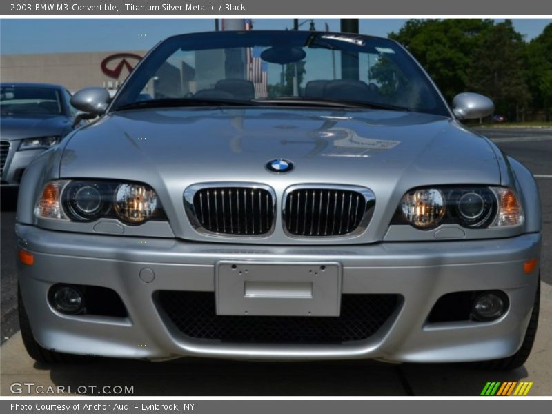 Titanium Silver Metallic / Black 2003 BMW M3 Convertible