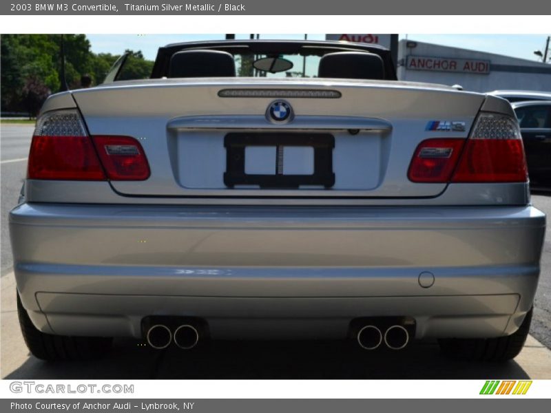 Titanium Silver Metallic / Black 2003 BMW M3 Convertible