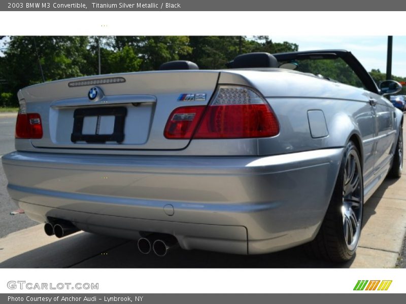Titanium Silver Metallic / Black 2003 BMW M3 Convertible