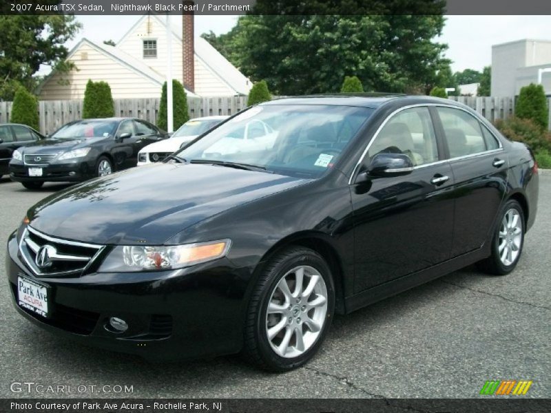 Nighthawk Black Pearl / Parchment 2007 Acura TSX Sedan