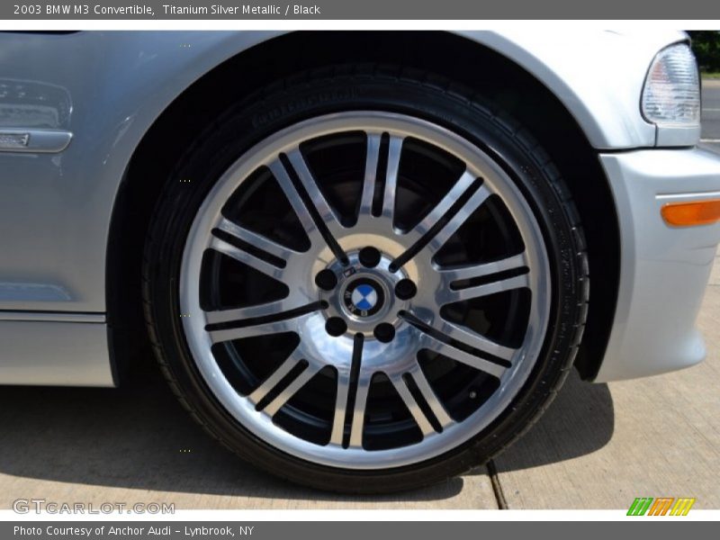 Titanium Silver Metallic / Black 2003 BMW M3 Convertible