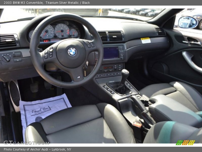 Titanium Silver Metallic / Black 2003 BMW M3 Convertible