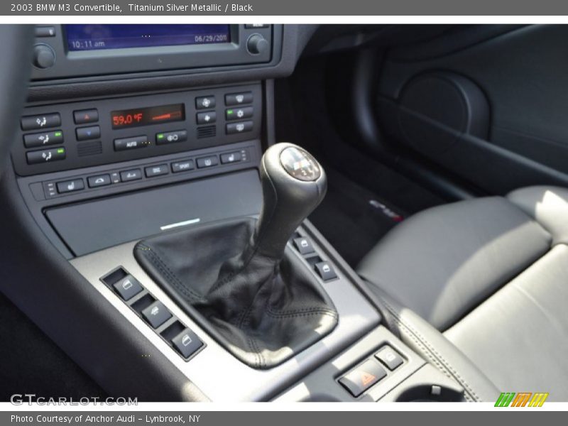 Titanium Silver Metallic / Black 2003 BMW M3 Convertible