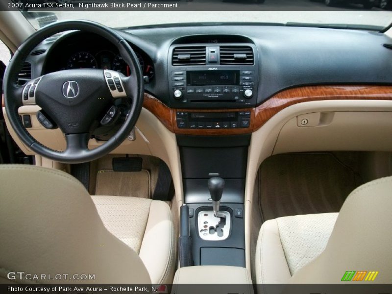 Nighthawk Black Pearl / Parchment 2007 Acura TSX Sedan