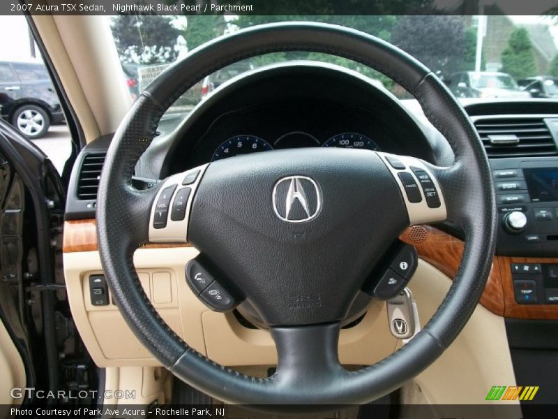 Nighthawk Black Pearl / Parchment 2007 Acura TSX Sedan