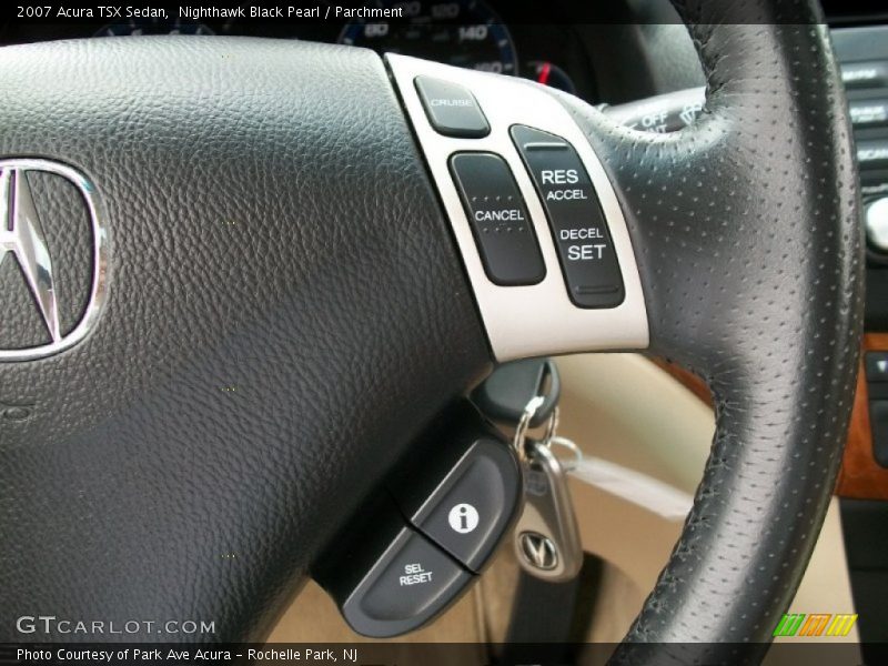 Nighthawk Black Pearl / Parchment 2007 Acura TSX Sedan