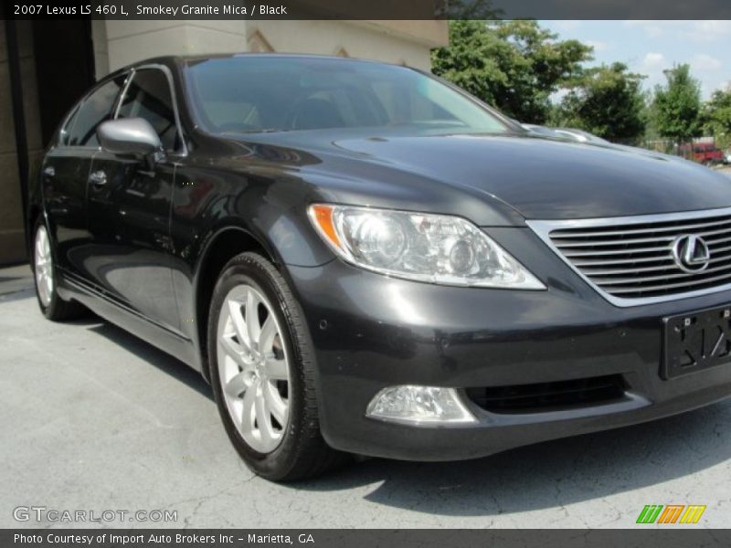 Smokey Granite Mica / Black 2007 Lexus LS 460 L