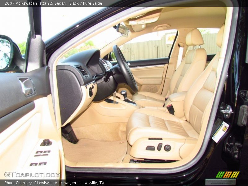 Black / Pure Beige 2007 Volkswagen Jetta 2.5 Sedan