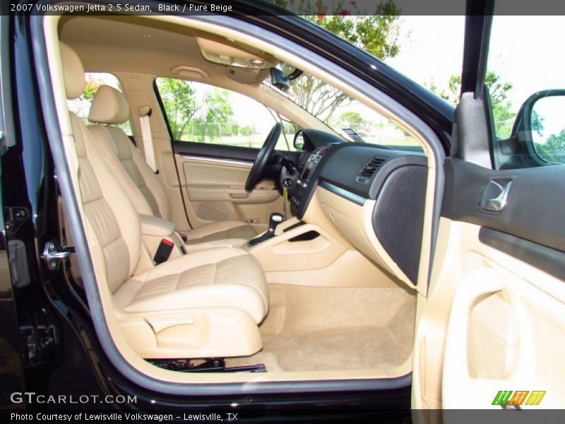 Black / Pure Beige 2007 Volkswagen Jetta 2.5 Sedan