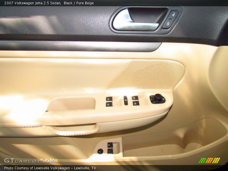 Black / Pure Beige 2007 Volkswagen Jetta 2.5 Sedan