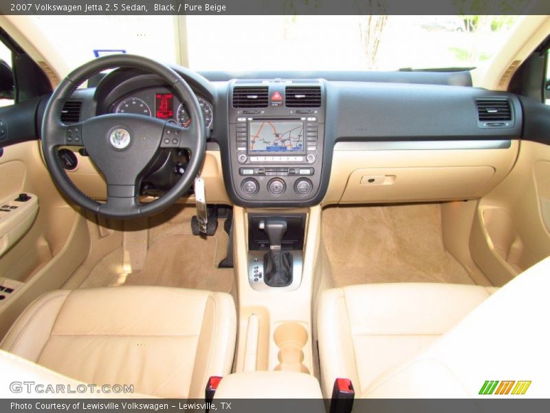 Black / Pure Beige 2007 Volkswagen Jetta 2.5 Sedan