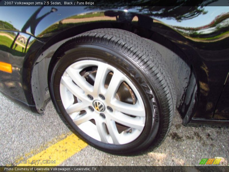 Black / Pure Beige 2007 Volkswagen Jetta 2.5 Sedan