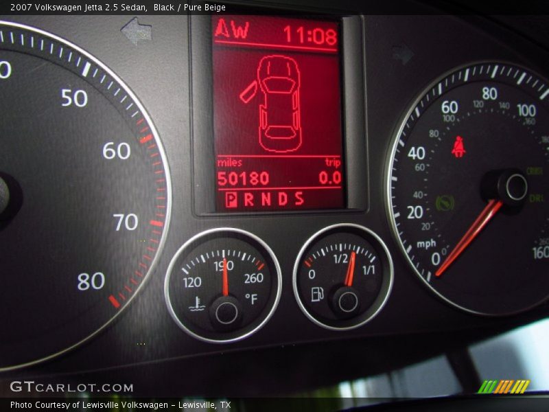 Black / Pure Beige 2007 Volkswagen Jetta 2.5 Sedan