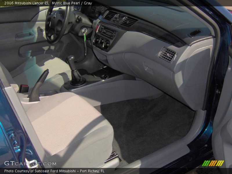 Mystic Blue Pearl / Gray 2006 Mitsubishi Lancer ES