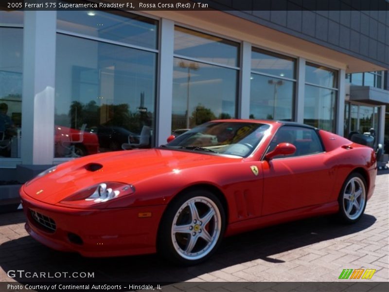 Rossa Corsa (Red) / Tan 2005 Ferrari 575 Superamerica Roadster F1