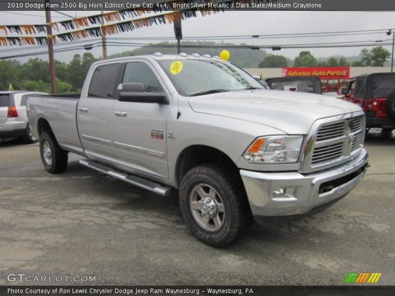 Bright Silver Metallic / Dark Slate/Medium Graystone 2010 Dodge Ram 2500 Big Horn Edition Crew Cab 4x4