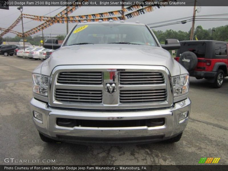 Bright Silver Metallic / Dark Slate/Medium Graystone 2010 Dodge Ram 2500 Big Horn Edition Crew Cab 4x4