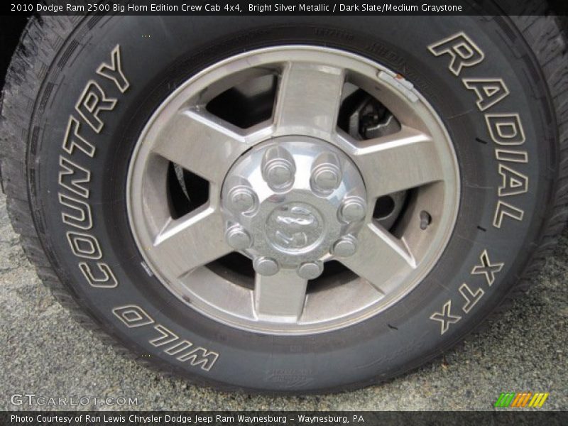 Bright Silver Metallic / Dark Slate/Medium Graystone 2010 Dodge Ram 2500 Big Horn Edition Crew Cab 4x4