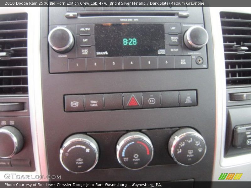 Bright Silver Metallic / Dark Slate/Medium Graystone 2010 Dodge Ram 2500 Big Horn Edition Crew Cab 4x4