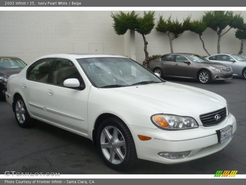 Ivory Pearl White / Beige 2003 Infiniti I 35