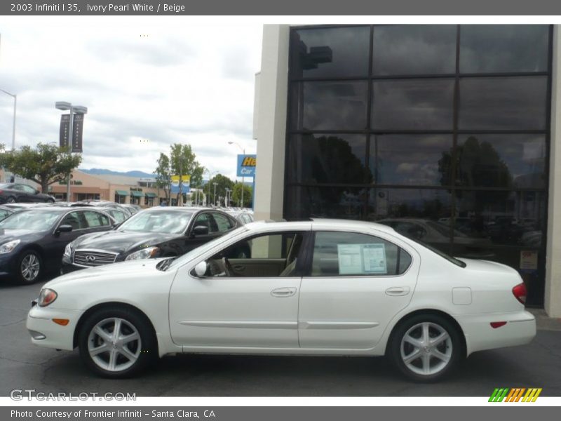 Ivory Pearl White / Beige 2003 Infiniti I 35