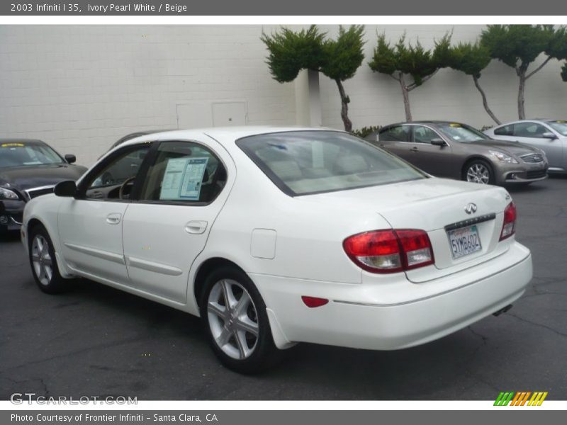 Ivory Pearl White / Beige 2003 Infiniti I 35